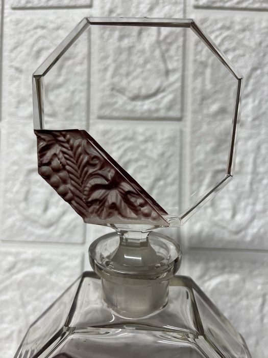 Винтидж гарафа с шест чашки-шотчета-Бохемия,Чехия