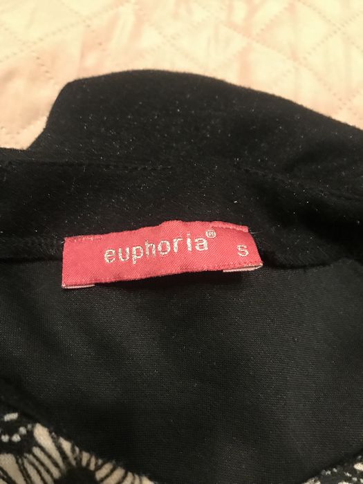 Rochie neagră cu alb S