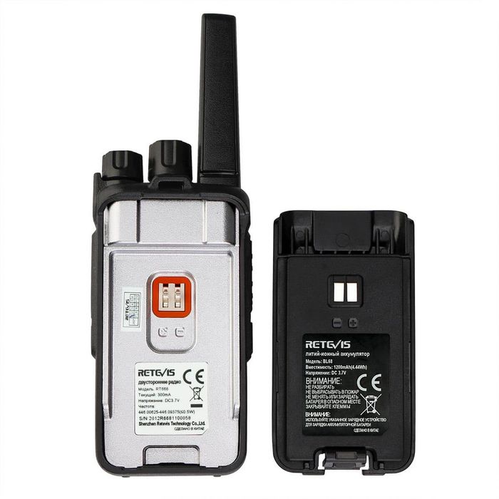 Statii radio emisie receptie Retevis RT668, VOX, casti, pachet 2 buc,Negru,sigilat