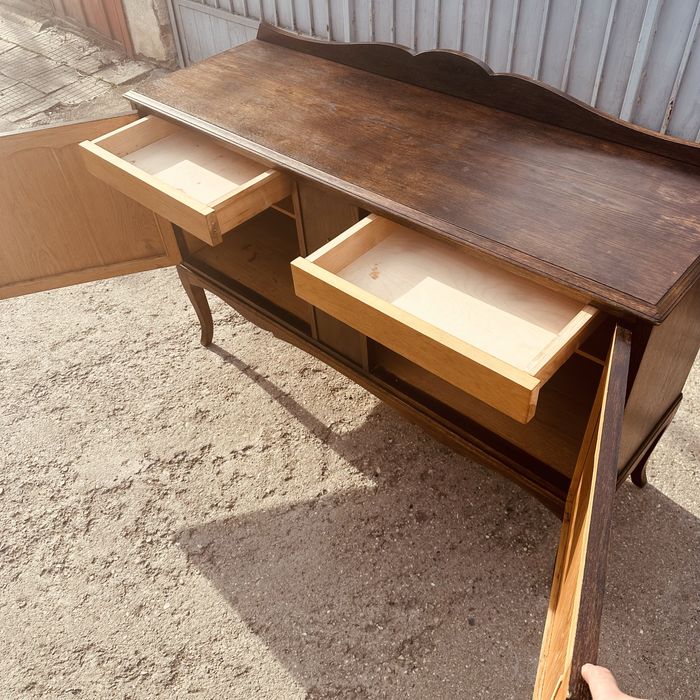 Шведски винтидж бюфет / скрин – масив, 1930–1940 г.