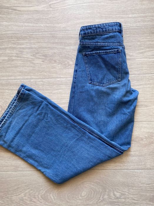 Джинсы клёш синие