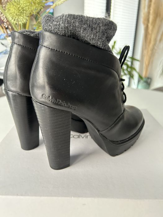 Botine piele Calvin Klein originale