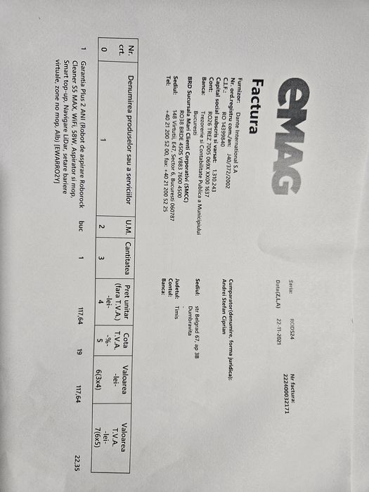 Aspirator roborock s5 max