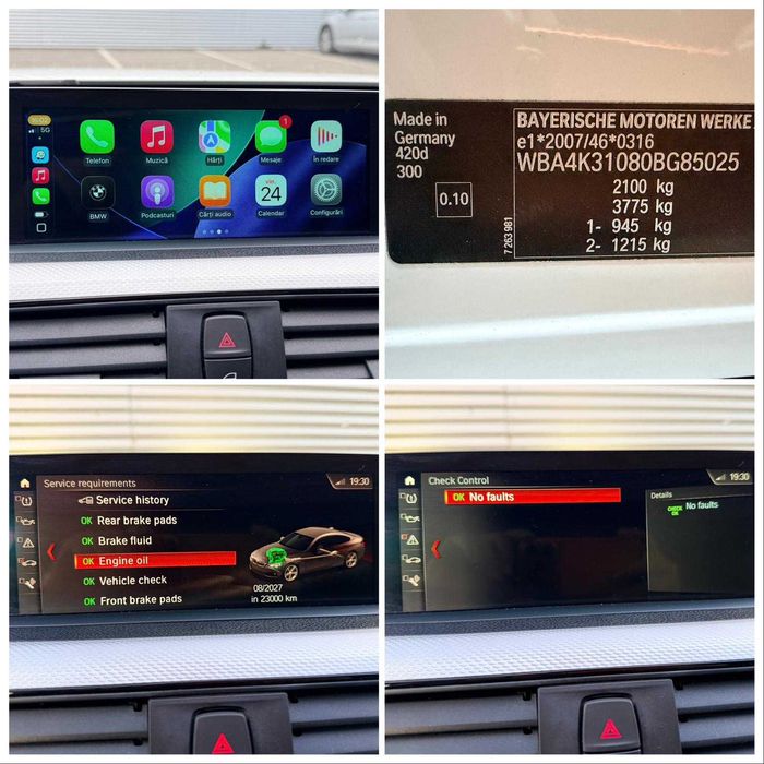 BMW 420 *M-Paket*Trapa*CarPlay*Ceasuri Plasma*LED*B47*FaceLift*
