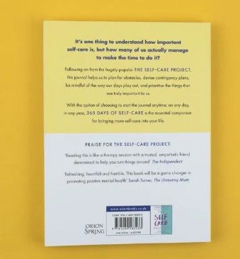 Inedit! Carte & jurnal 365 zile de îngrijire de sine - NOU/ENGLEZA/ORG