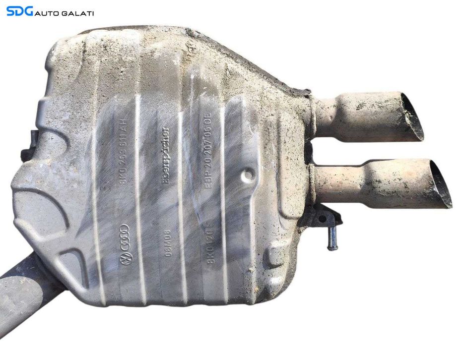 Toba Teava Esapament Evacuare Intermediara Audi A4 B8 1.8 2.0 TFSI 2008 - 2016 Cod 8K0253611AH 8K0253411 8K0120F 8K0119E [LC2821]