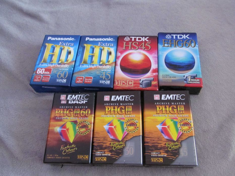 casete video sigilate 8 , hi8 , miniDV si VHSC