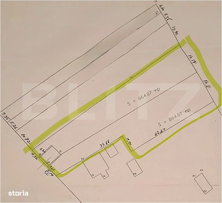 Teren faneata intravilan, 1728mp, zona Garda de Sus – Scarisoara.