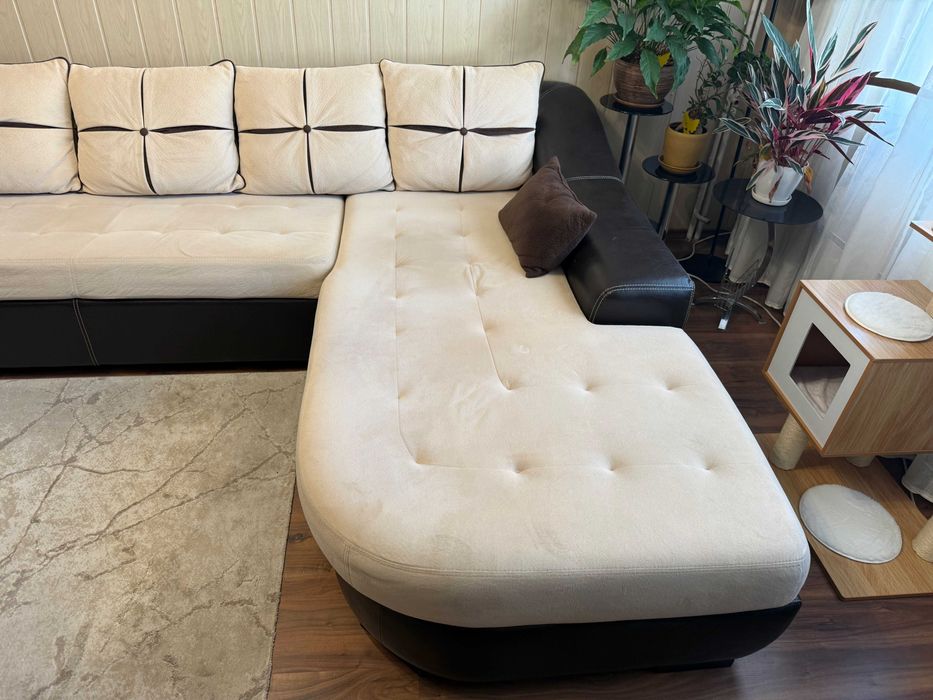 Ъглов диван НАНИ ХОЛИВУД с функция сън и ракла