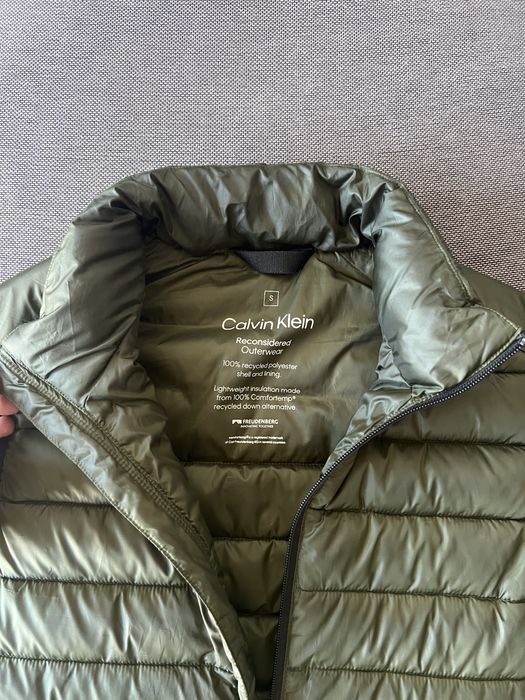 Мъжка грейка Calvin Klein, цвят зелено с черно S