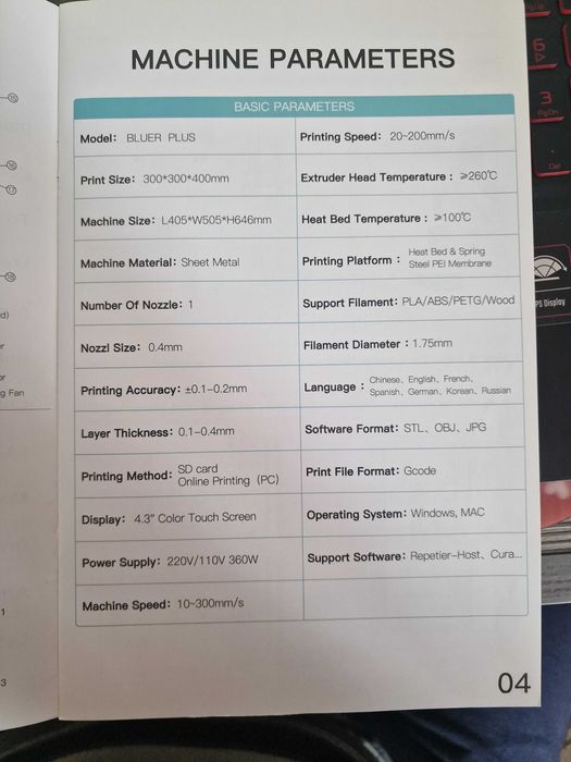 Printer 3D Bluer Plus