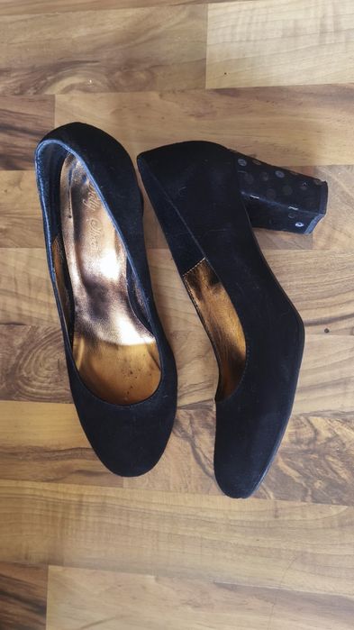 Pantofi piele întoarsă naturala