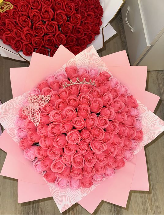 Super Ofertă! Buchet 101 Trandafiri Săpun 200 Lei / Livrare Toată Țara