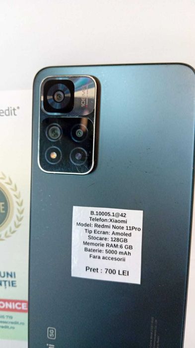 (AG 35) Telefon Xiaomi Redmi Note 11 Pro+ B.10005(AG42)/ Garantie2 ani