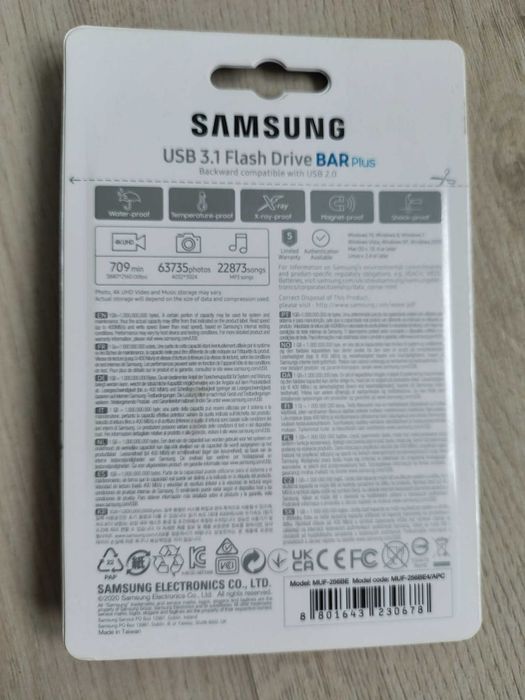 Memorie USB Samsung BAR Plus 256GB USB 3.1, memorie sctick