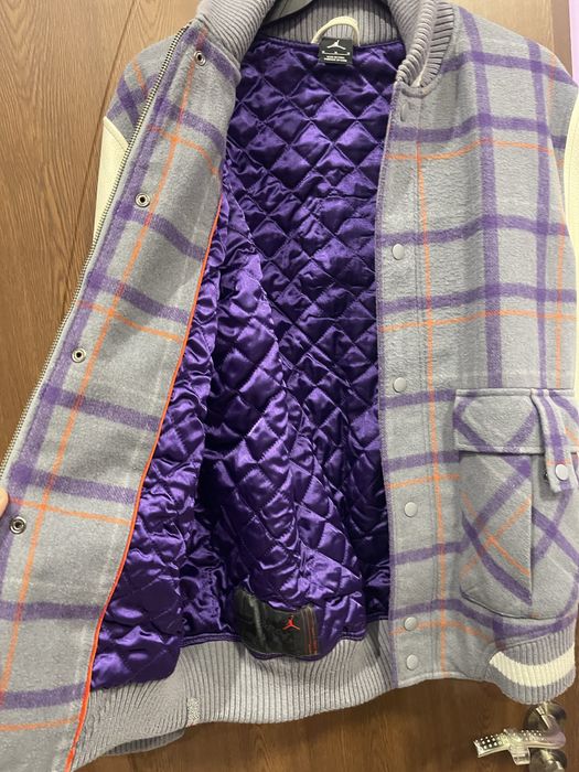 M Яке Nike Air Jordan Plaid Letterman Destroyer Varsity Bomber Jacket