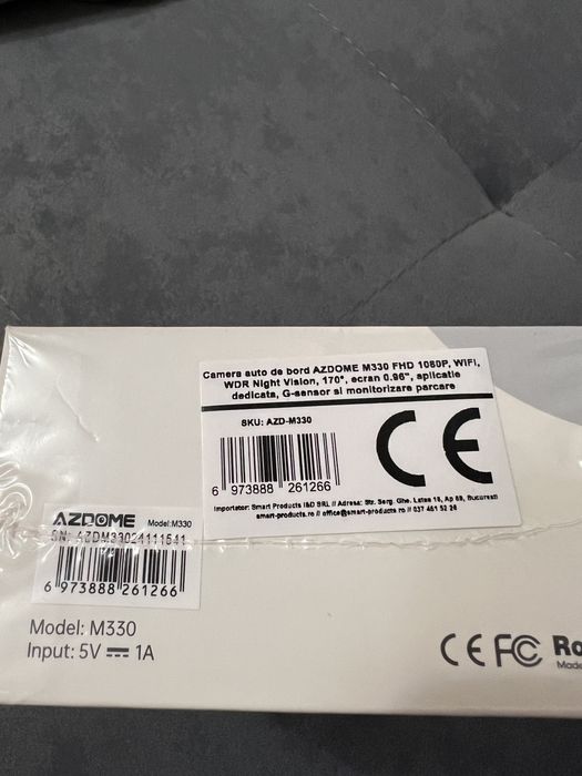 Camera auto de bord AZDOME M330 FHD 1080P, WiFi, G-sensor, ecran
