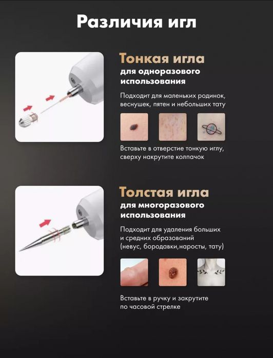 Косметический аппарат для удаления папиллом и бородавок тату