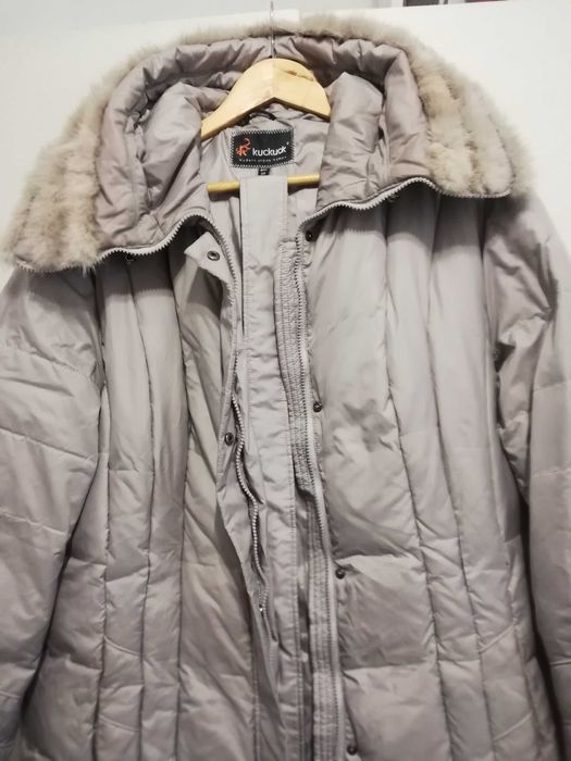 Женский пуховик 56 размера