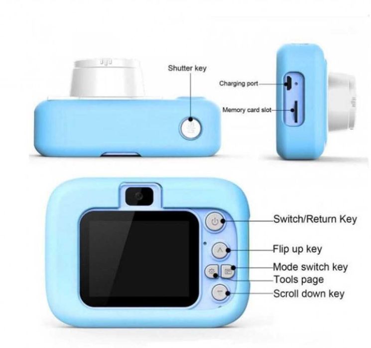 Детски фотоапарат с LCD дисплей и IP68 защита