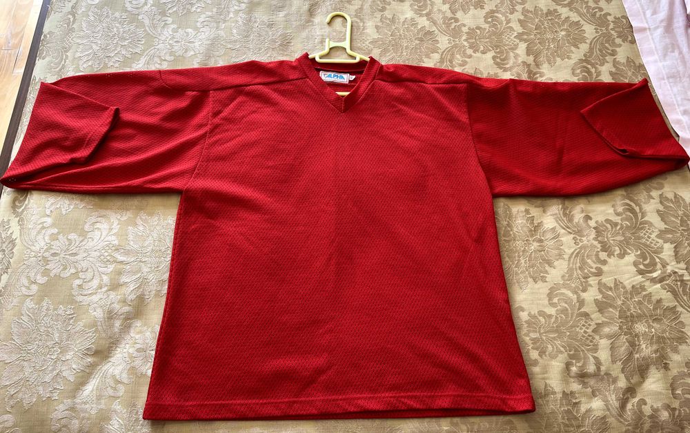 Tricou Antrenament Hochei Alpha Sportswear – Mărimea XL (Senior), Roșu