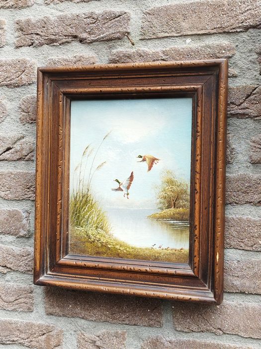 Винтидж холандска картина върху платно