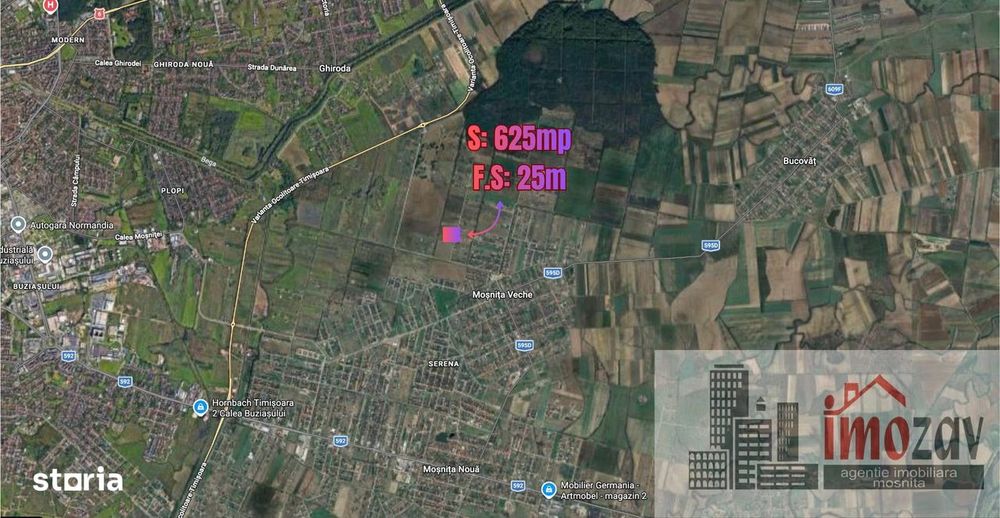 Parcelă de vânzare pe Str. Merișorului – Moșnița Veche