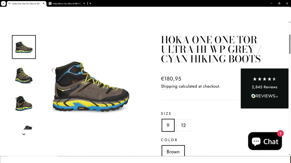 HOKA ONE ONE Tor Ultra HI WP Leather Hiking Boots размер EUR 40 2/3 обувки водонепромокаеми - 2403