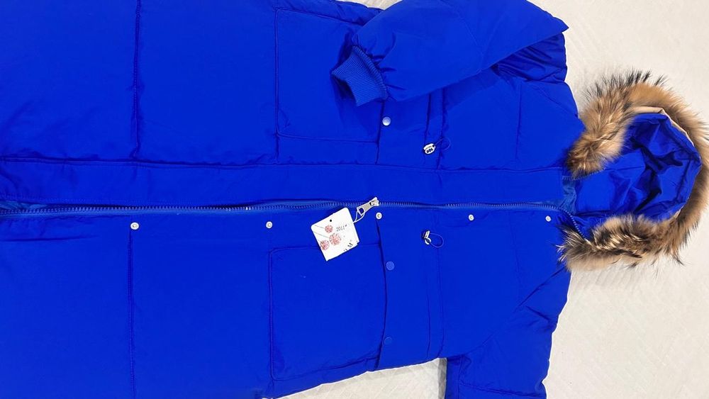 Қыстық куртка ұзын өлшемде