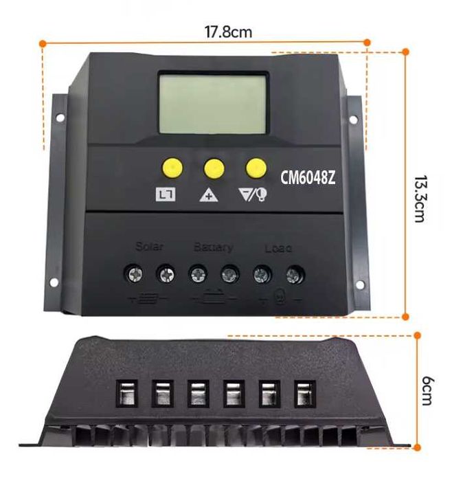 Соларен контролер CM6048Z 12V/24/36/48V Auto-60A