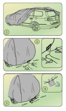 Покривало, брезент Kegel за автомобил, кола S/М/L/XL/XXL, чергило