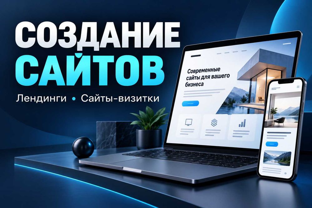 Создание сайтов: лендинги и сайты-визитки для бизнеса
