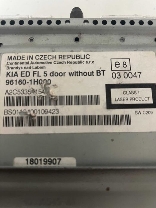 Радио KIA CEE'D kia ed fl 5 door withbot BT