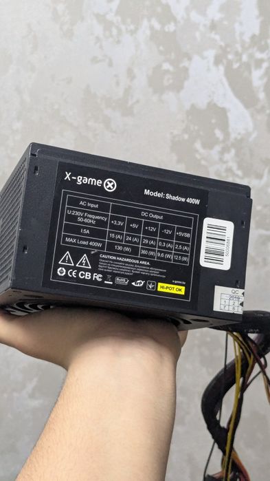 Блок питания 400вт X game