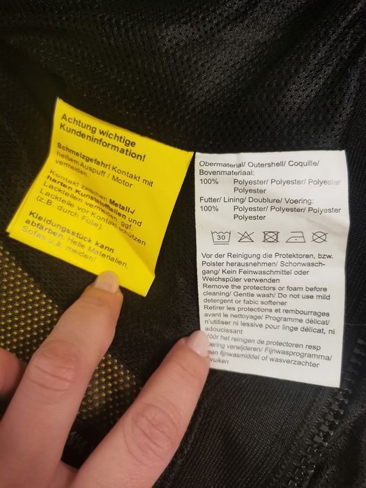 Jeaca Moto S femei + protectie spate