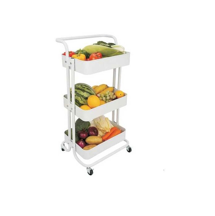 Количка Mercado Trade, За кухня, С колелца, Универсална, 3 рафта