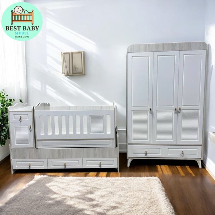Детская кроват и шкаф belanchakli tebranadigan krovat va shkaflar