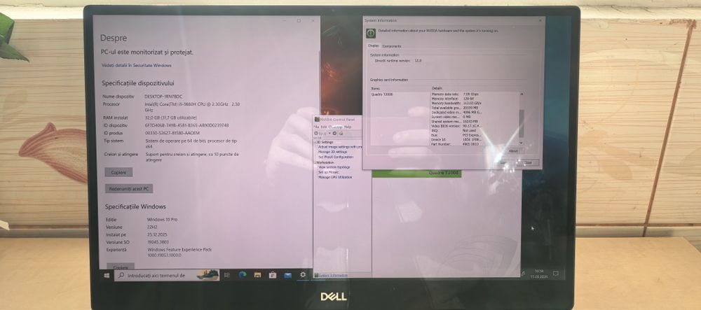 Dell Precision 5540_i9 9880H_32GB DDR4_Quadro T2000_512GB_Touch 4K_NOU