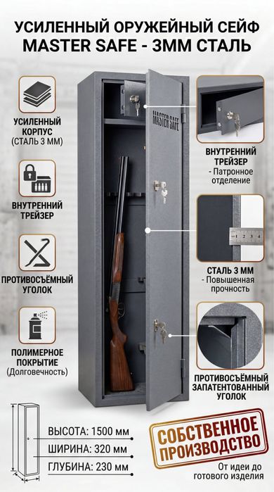 Сейф металлический от производителя 3 мм