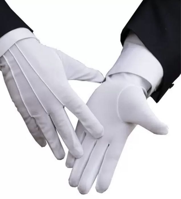 Перчатки парадные белые армейские