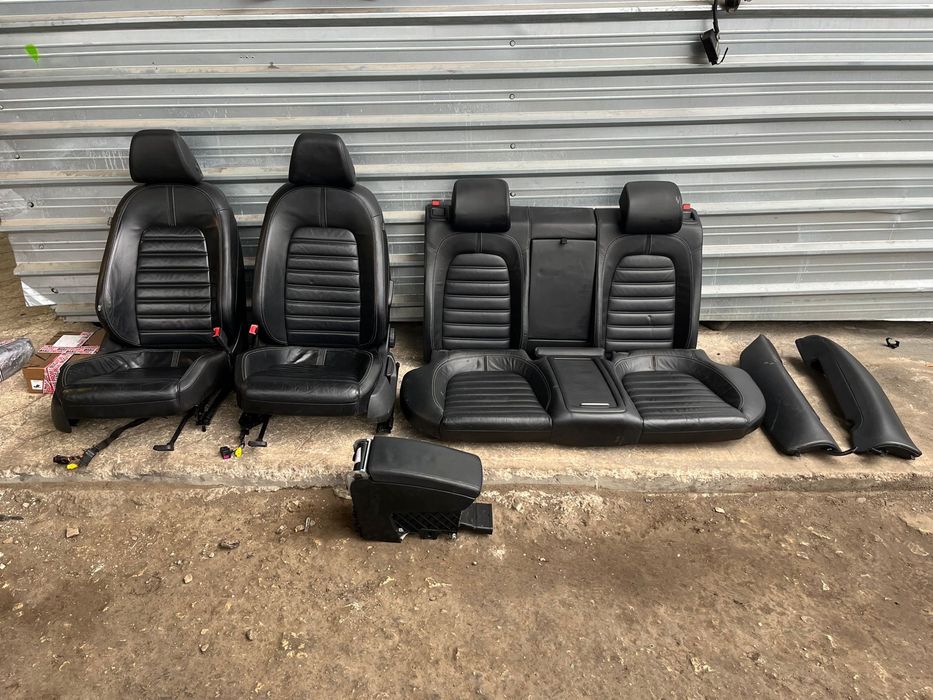 Салон VW Passat CC Кожа черен подгрев ном 206