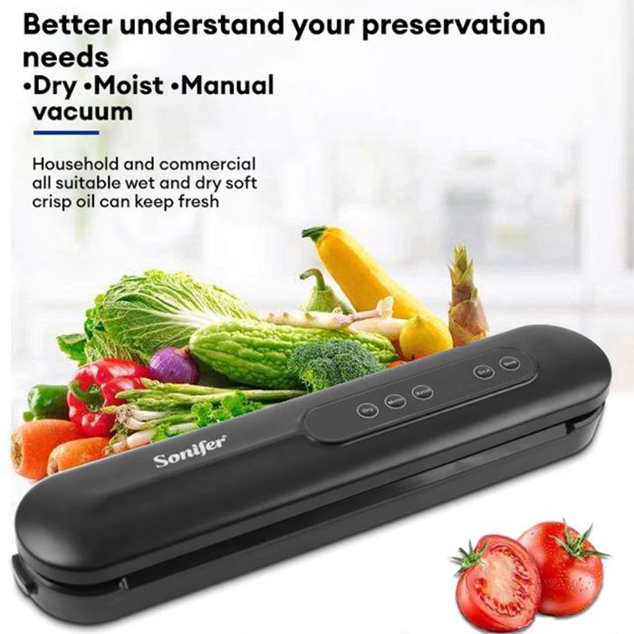 Вакуумный упаковщик, Sonifer SF-1511, в комплекте 10 рифлёных пакетико