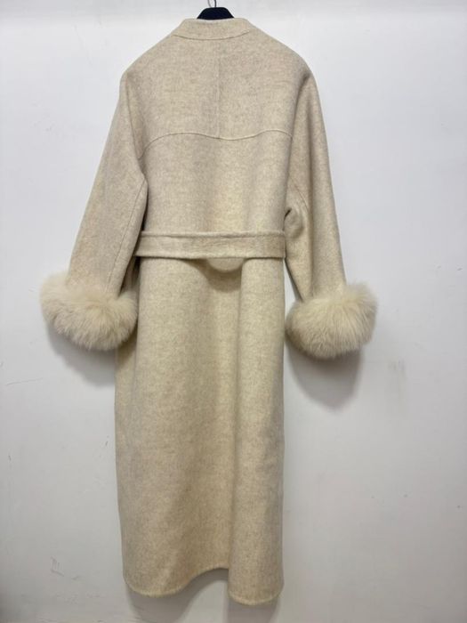 Palton Max Mara Casmir cu Blana de Vulpe