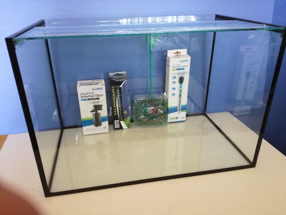 Аквариум 84 литра - оборудван