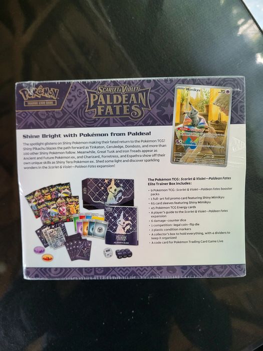 The Pokémon TCG: Scarlet & Violet-Paldean Fates Elite Trainer Box