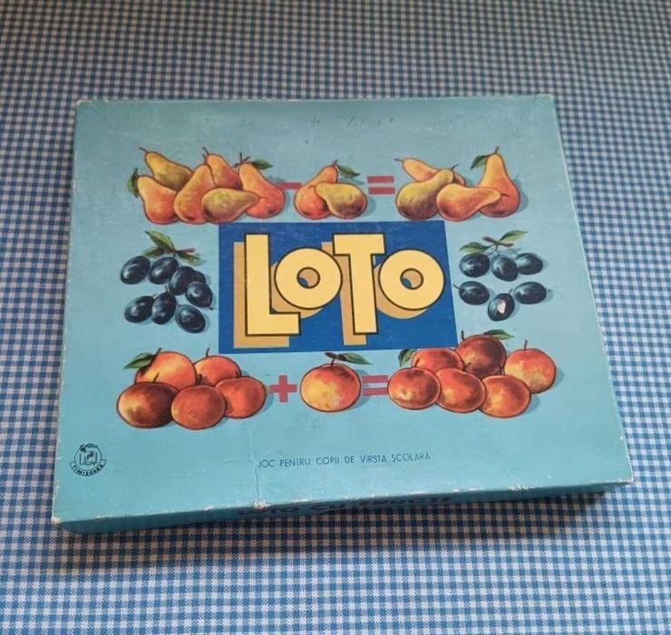 Loto cu Fructe,Joc vechi Romanesc, Perioada Comunista ,plus Chestionar