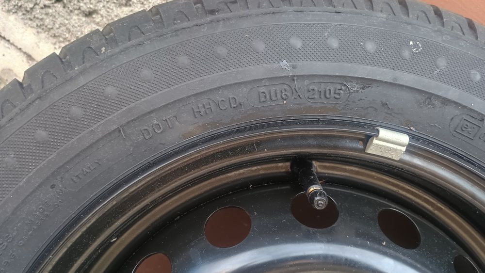 Метална джанта 14' с нова гума за Рено- 4х100, ф 60,1мм