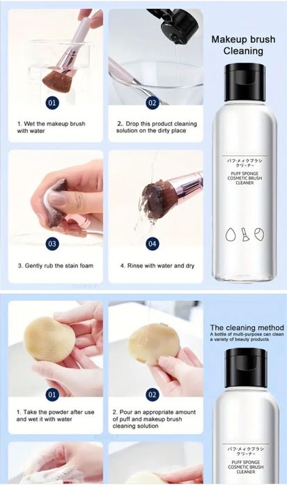 Dispozitiv de curățare și uscător automat pentru pensule de machiaj