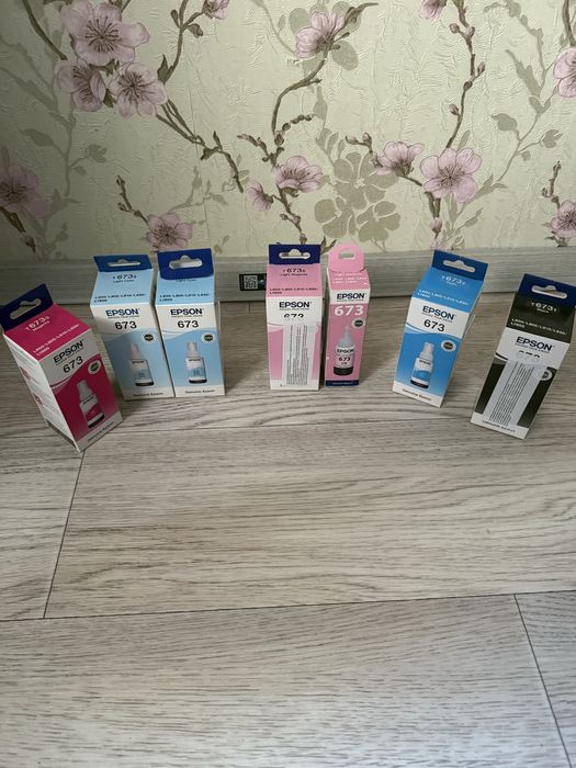 Краска для принтера Epson 673 за все флаконы