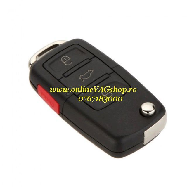Carcasa cheie briceag ORIGINALA cu 3 Butoane + buton Panica